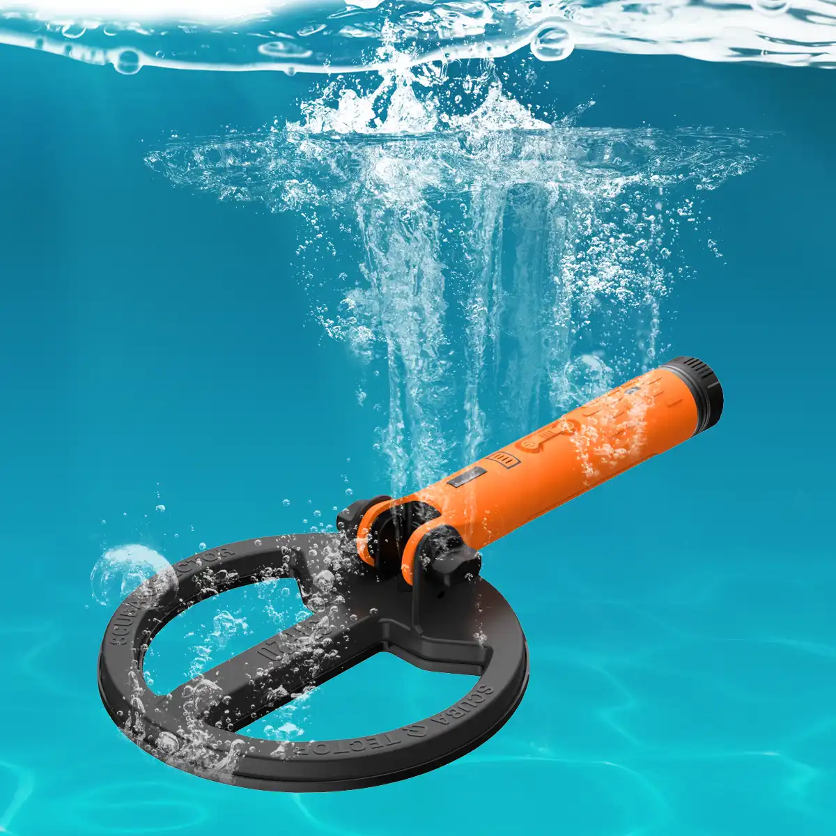 Quest Scuba Tector Pro Unterwasser-Metalldetektor mit Runde Spule