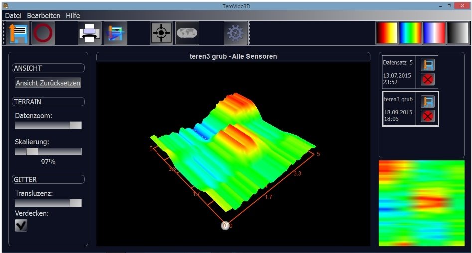 Tero Vido Expander 3D Bodenscanner Steuerung über die Tero Vido App